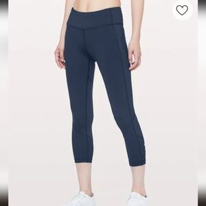 Lululemon Athletica Pace Rival Mid Rise Crop Leggings